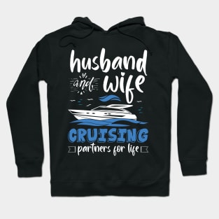 Husband And Wife Cruising Partners For Life Funny Hoodie